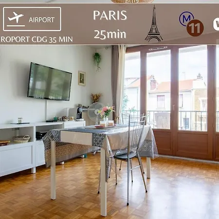 - Le Nid - 25min Paris Apartment Romainville